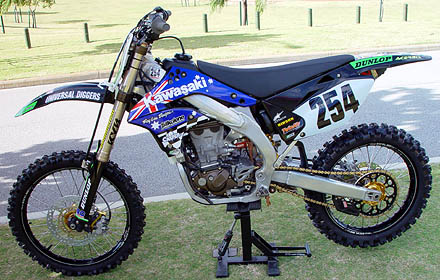 
 A Preview of the 2009 Kawasaki KXF 450 F 
