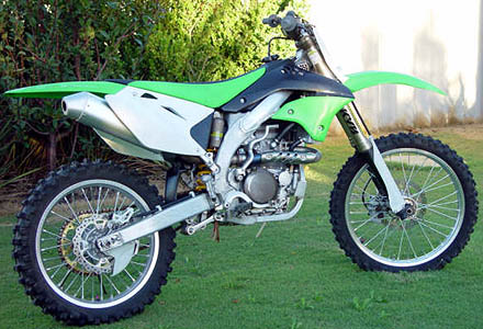 
 The raw Kawasaki KXF 450 SR 
 Waiting for all the good stuff 
